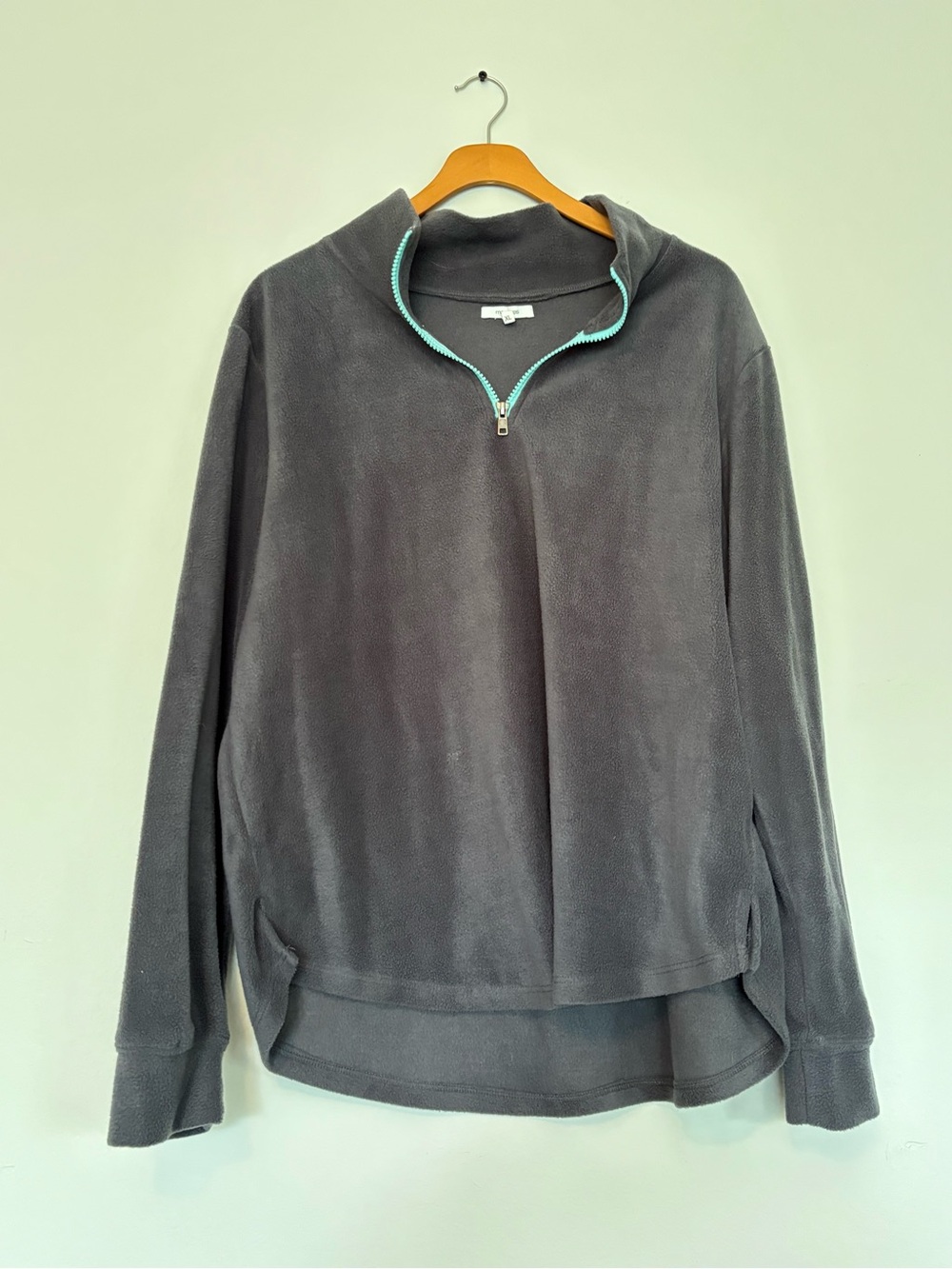 Maurices Quarter-Zip Pullover with Mint Trim